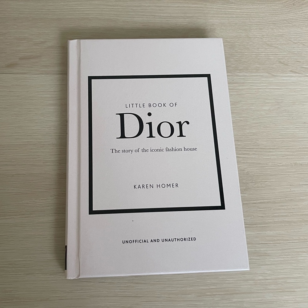 Dior Book with Elegant Cream Cover